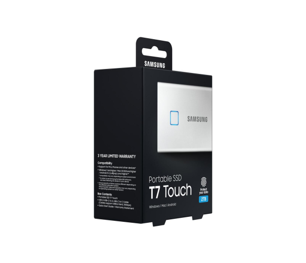 Samsung Portable SSD T7 Touch 2TB USB 3.2 Gen. 2 Srebrny - 541046 - zdjęcie 19